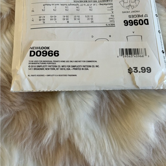 New Look Sewing Pattern D0966 Men Women Shirt Sizes 8-18 & XS-XL - Picture 2 of 3